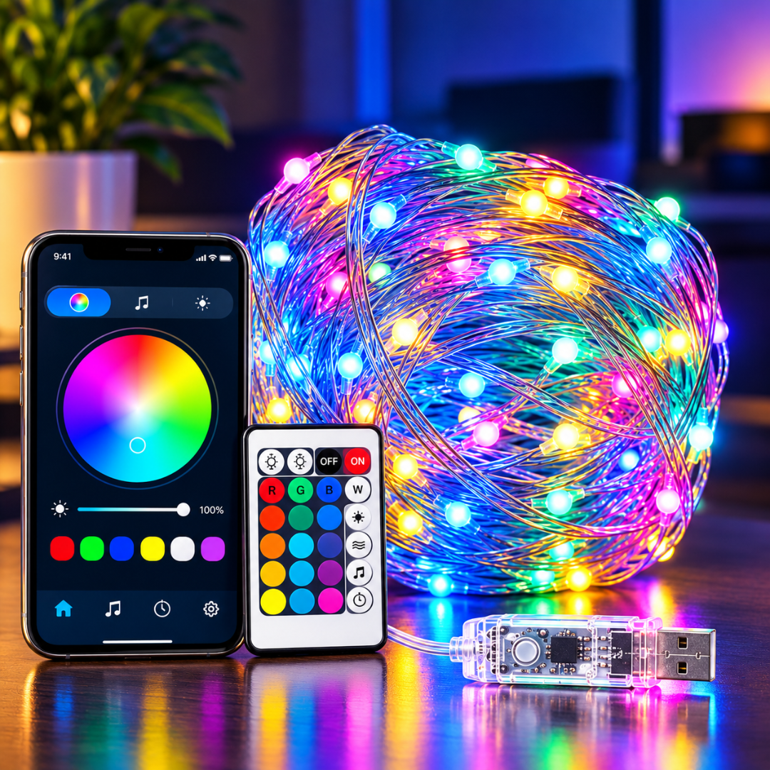 Luces LED inteligentes RGB de 5 metros