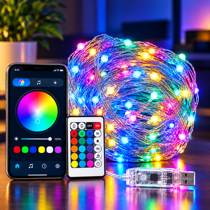 Luces LED inteligentes RGB de 5 metros